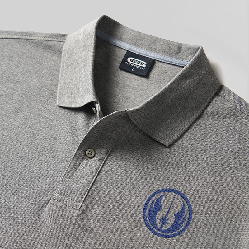 Lightwing Emblem Geek Embroidered Polo Shirt