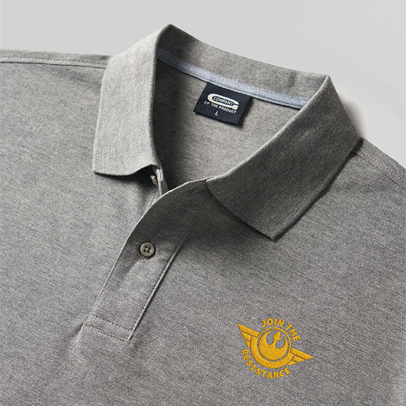 Besticken Sie sich das Poloshirt „Join The Resistance Geek“.