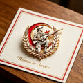 Women in Service Tribute Pin Memorial Brooch