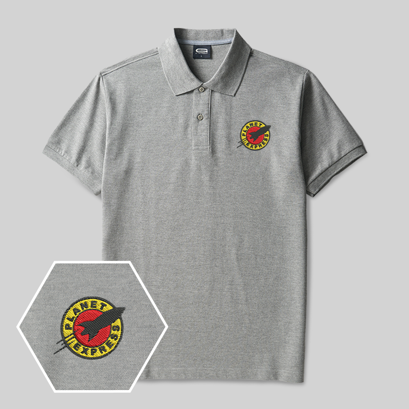 Planet Express Geek Embroidered Polo Shirt