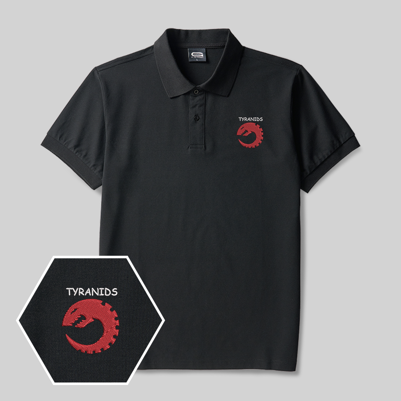 Das Tyranids Geek bestickte Poloshirt