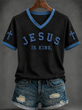 Women's Faith Print Casual T-shirt