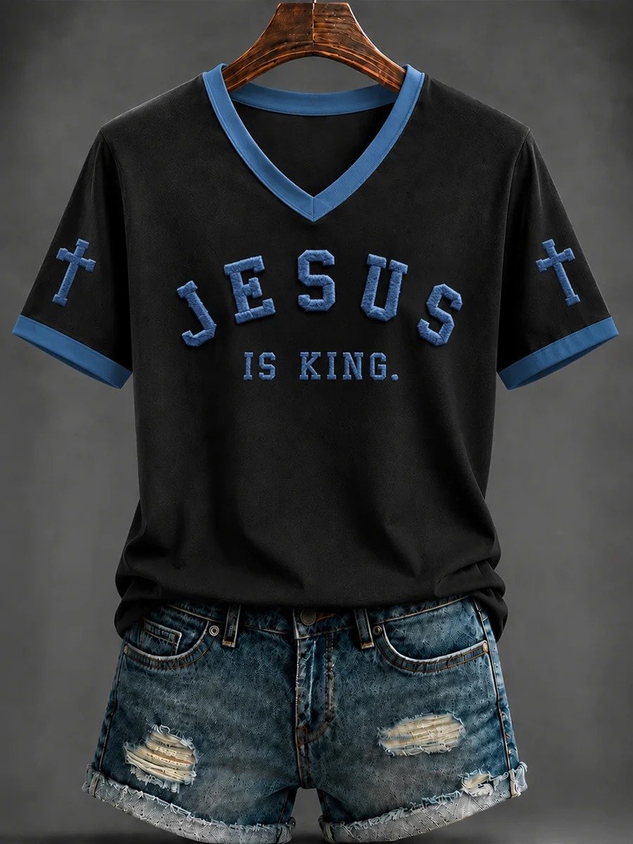 Women's Faith Print Casual T-shirt