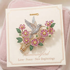 Hummingbird Blossom Brooch
