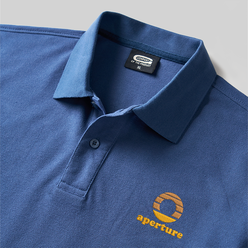 Aperture Geek Embroidered Polo Shirt