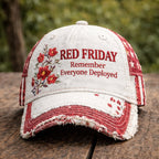 Red Friday Art Printed Casual Hat