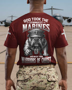 God Took The Strongest Marines And Made Them Warriors Of Christ T-Shirt