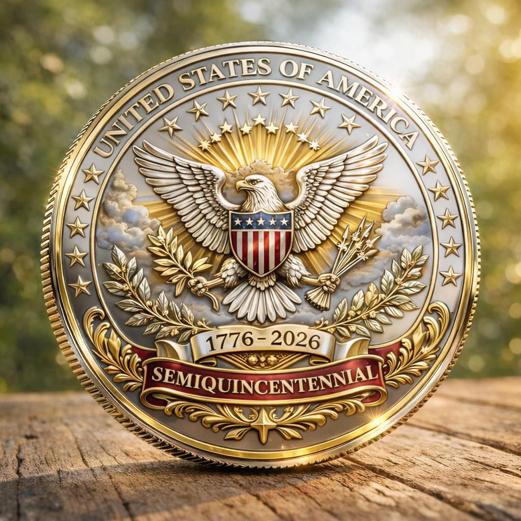 United States of America 250 Years of Freedom 1776–2026 Sestercentennial Commemorative Coin