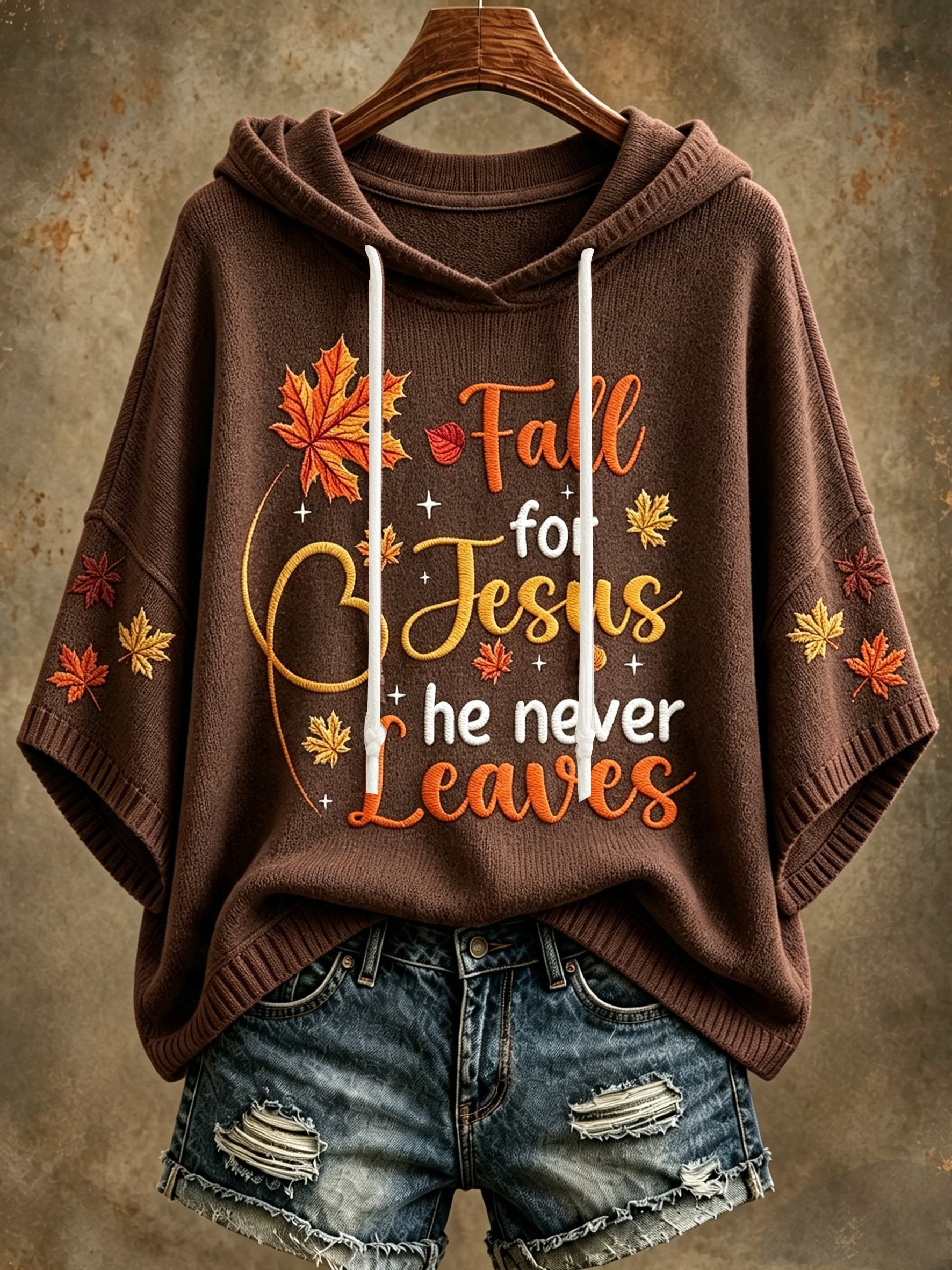 Women's Autumn Jesus Faith Hooded Top