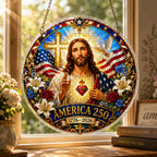 America 250 Acrylic Puzzle Window Hanging Ornament
