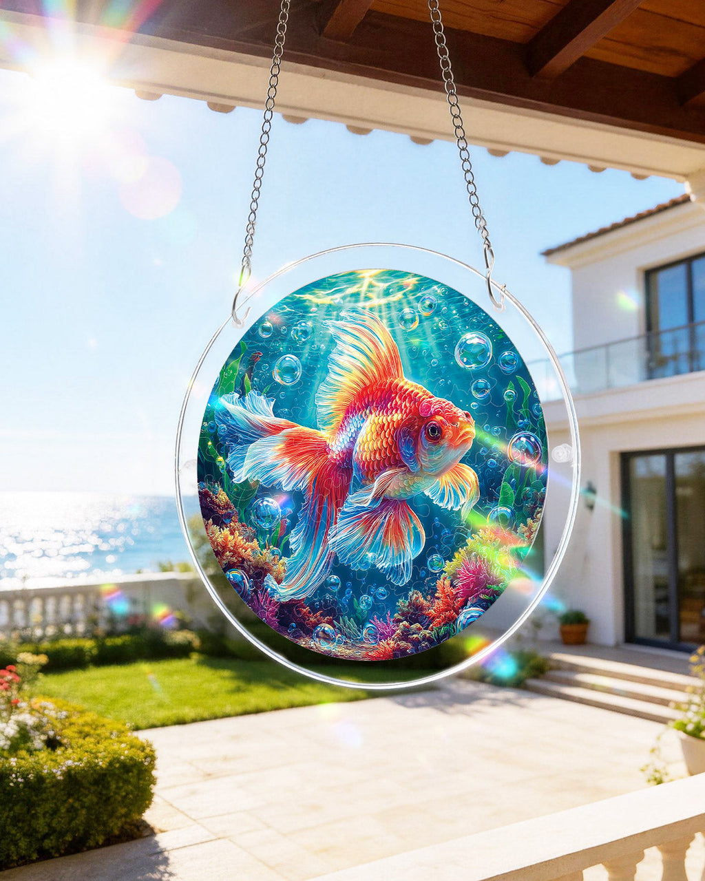 Starflame Goldfish Light Suncatcher-Acrylic Window Art