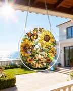 Sunflower Whispers Light Suncatcher-Acrylic Window Art
