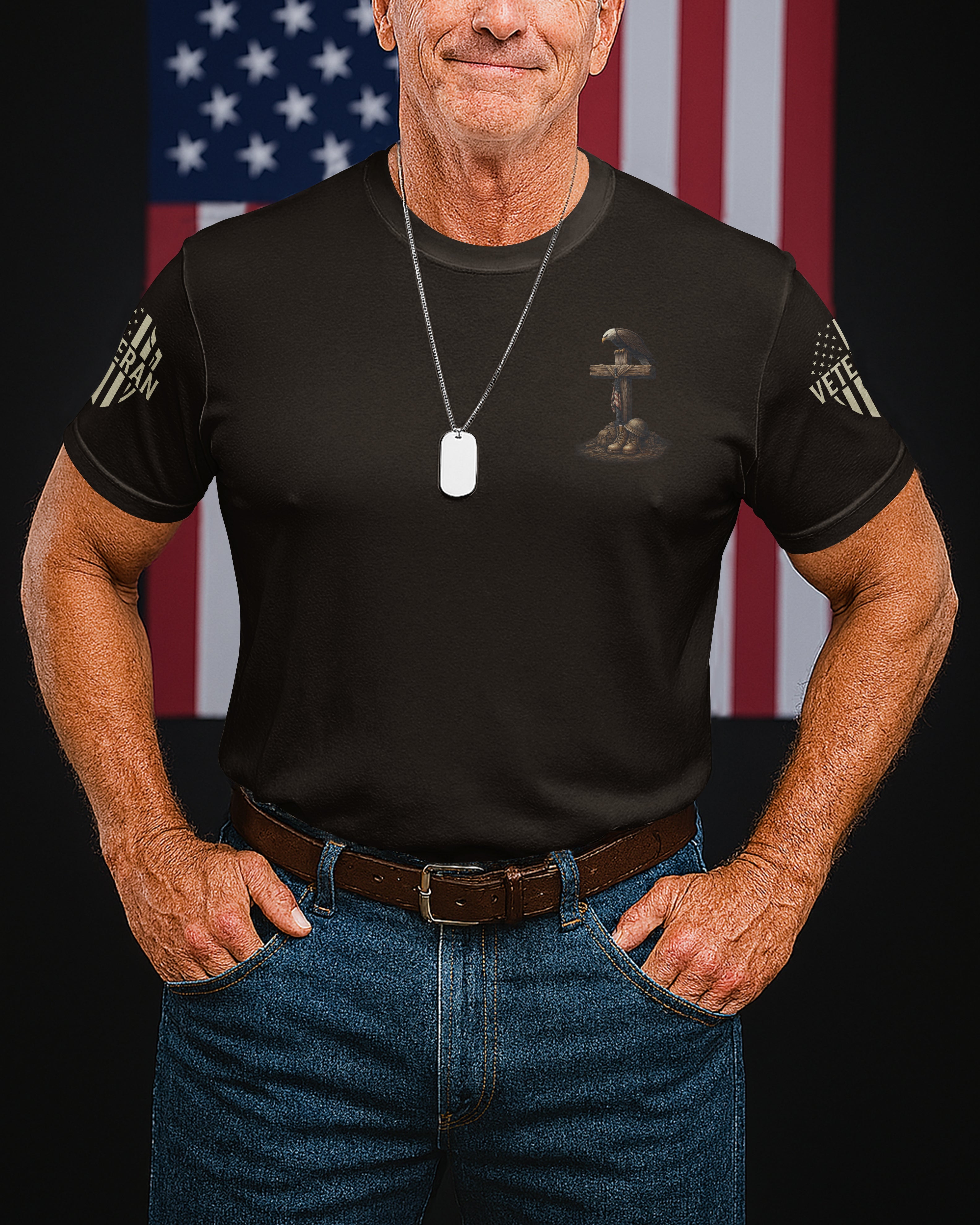 Veteran By Duty All Over Print T-Shirt