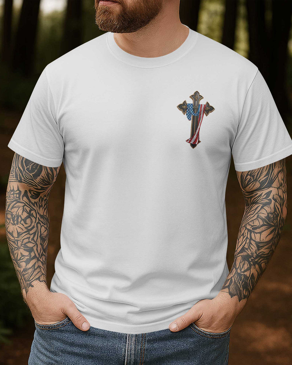 One Nation Under God All Over Print T-shirt