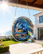 Dragon Realm Library Light Suncatcher-Acrylic Window Art