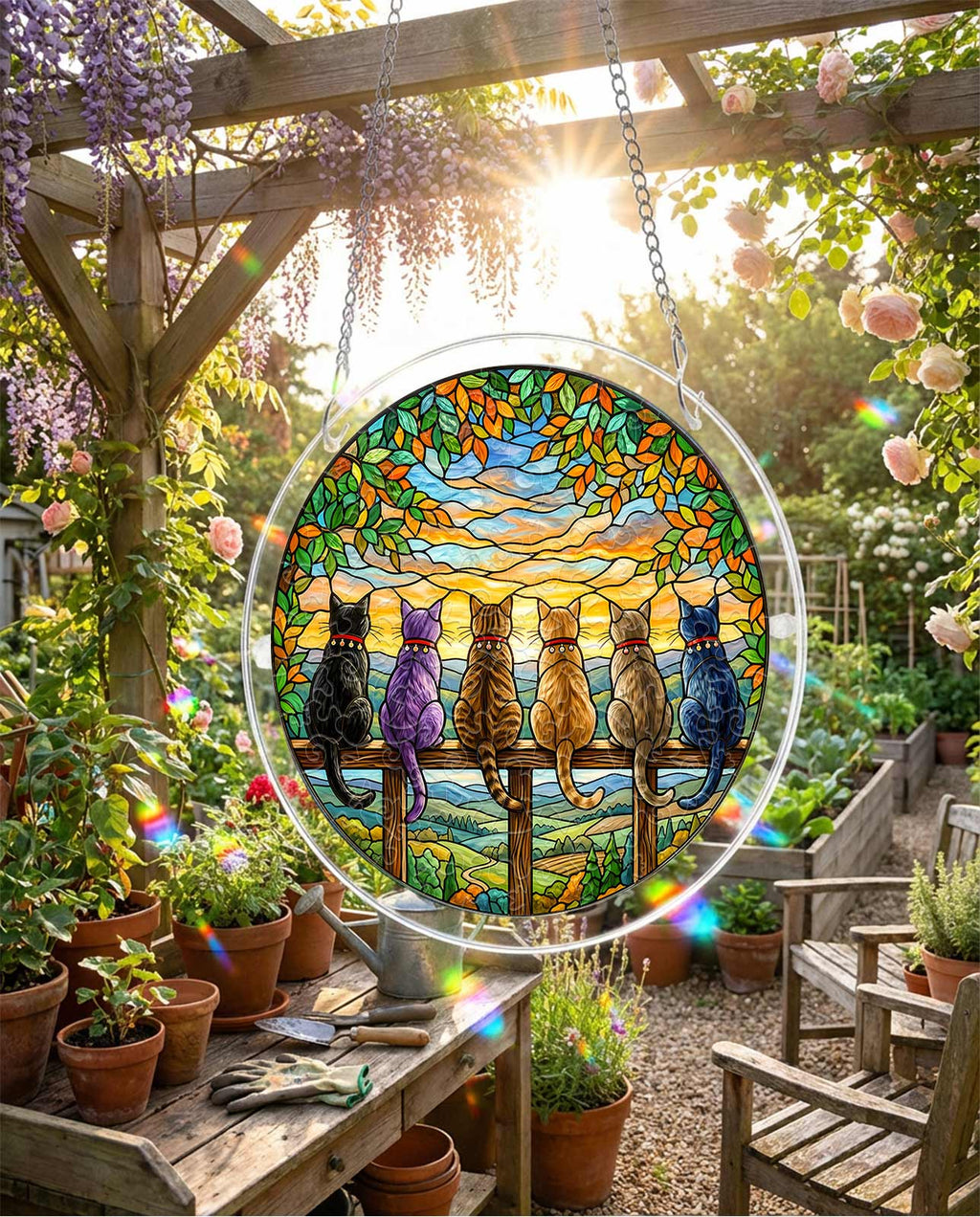 Acrylic Jigsaw Puzzle Suncatcher - Horizon Watchers