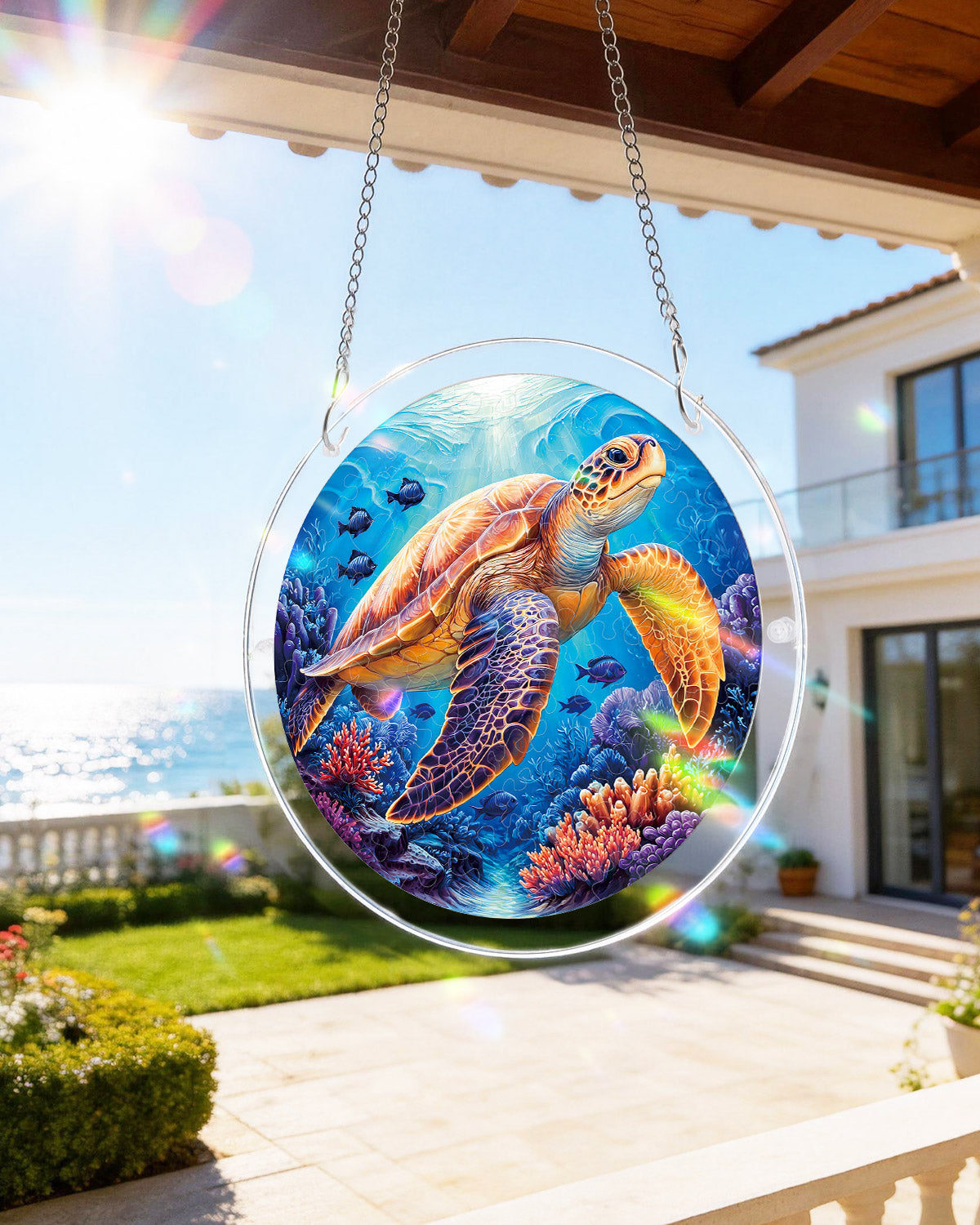 Starsea Turtle Light Suncatcher-Acrylic Window Art