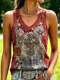 Damen T-Shirt Western Faith ärmellos