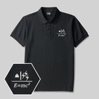 Mass to Energy Geek Embroidered Polo Shirt