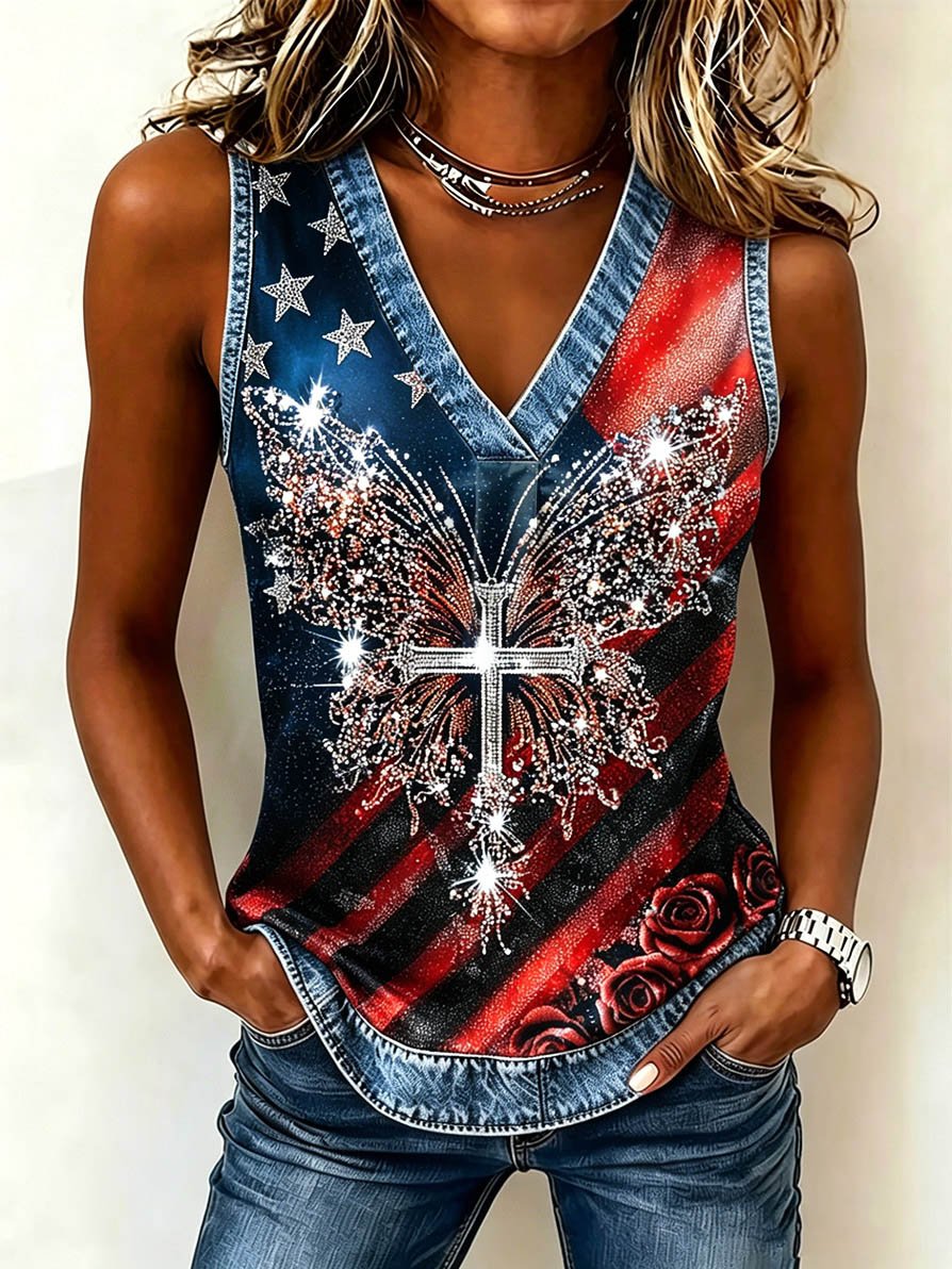 Women's 250th Anniversary of Faith in America Printed Vest