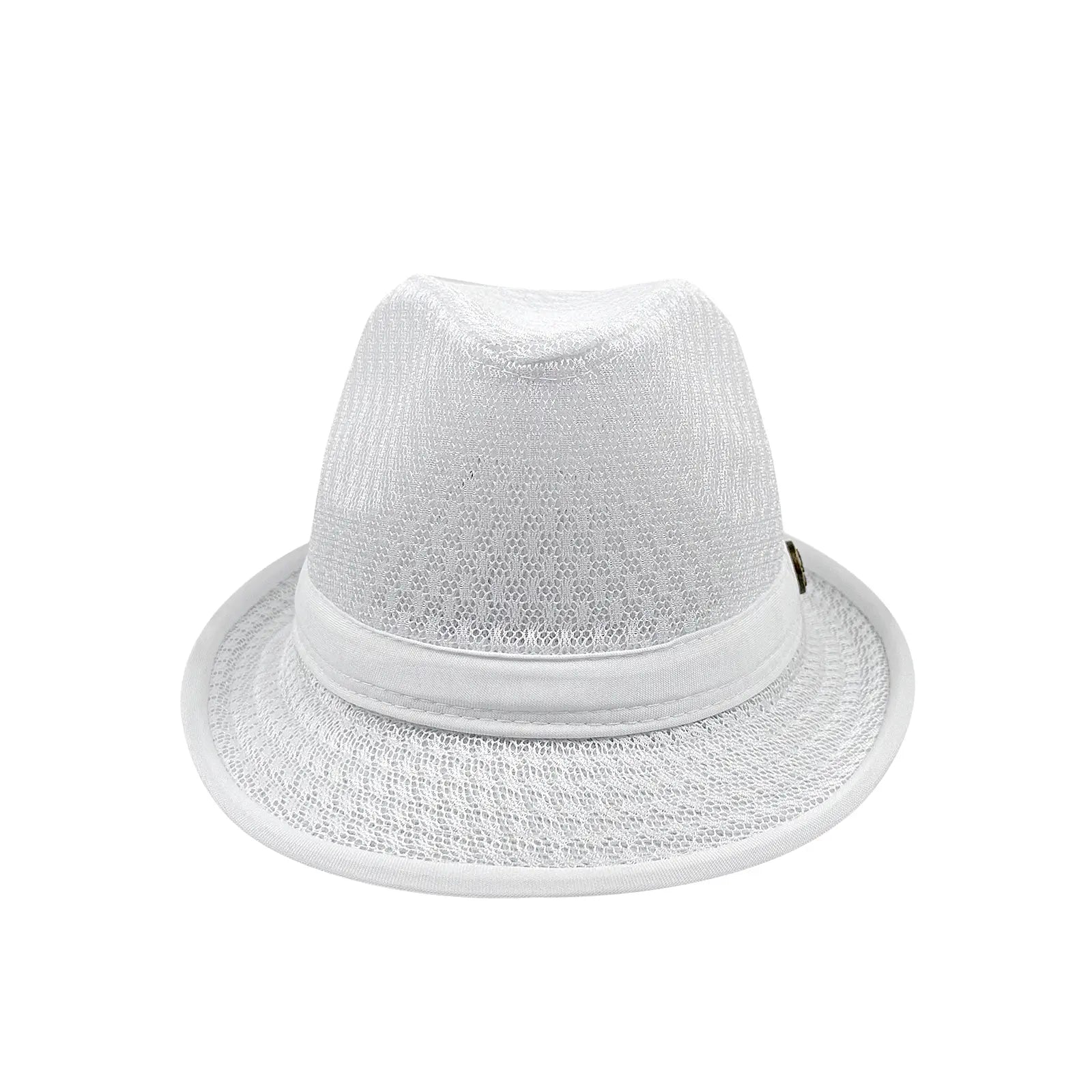 Chapeau Fedora en maille respirante pour homme – Trilby d'été léger