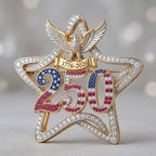 US 250th Anniversary Brooch Pin