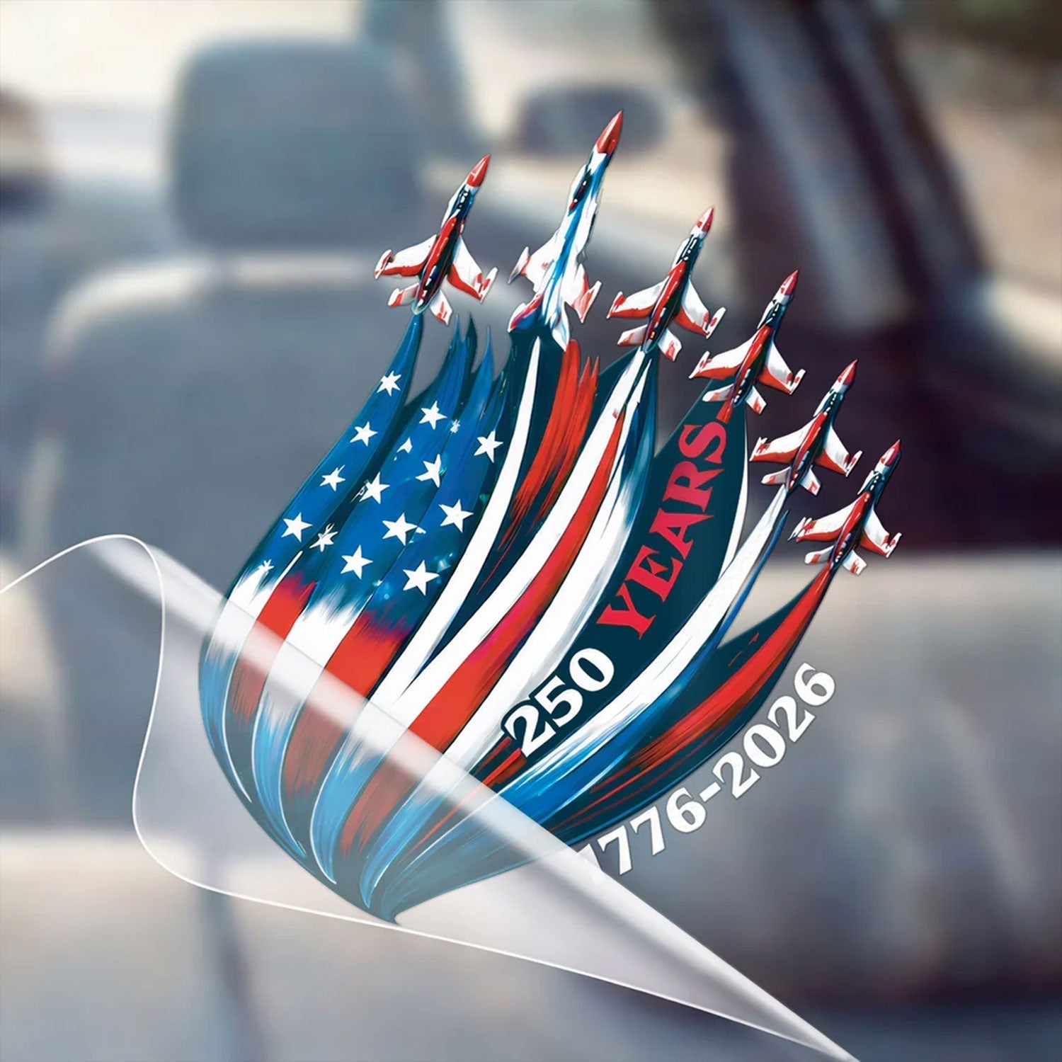 🔥 ZEITLICH BEGRENZTES ANGEBOT – 250 Jahre Jubiläumsaufkleber, Adler patriotisch USA