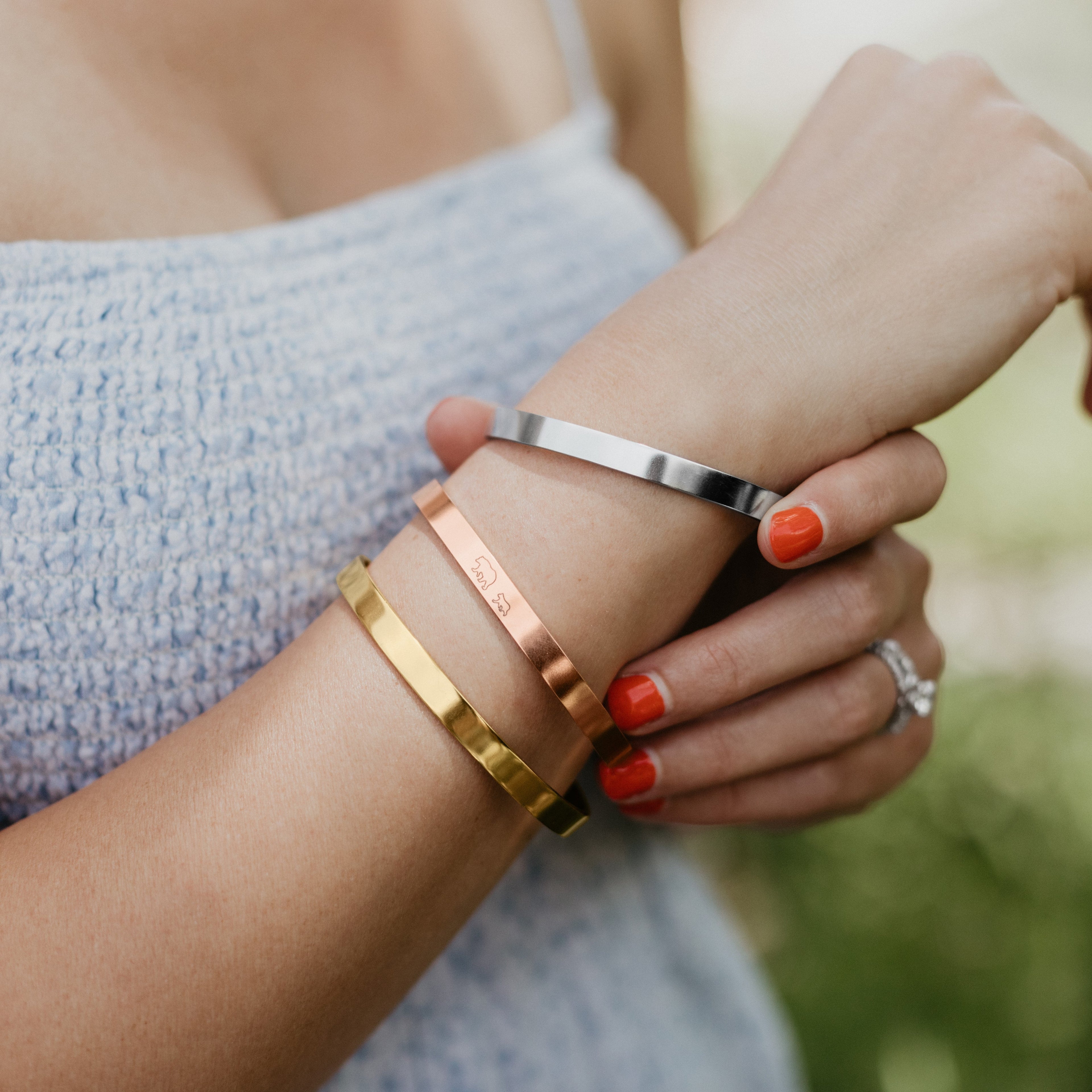 Schönes Mädchen, du schaffst schwere Dinge Manschettenarmband