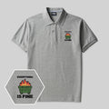 Everything’s on Fire Geek Embroidered Polo Shirt