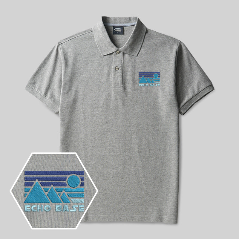 Hoth Außenposten Geek Besticktes Poloshirt