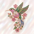 Hummingbird Blossom Brooch