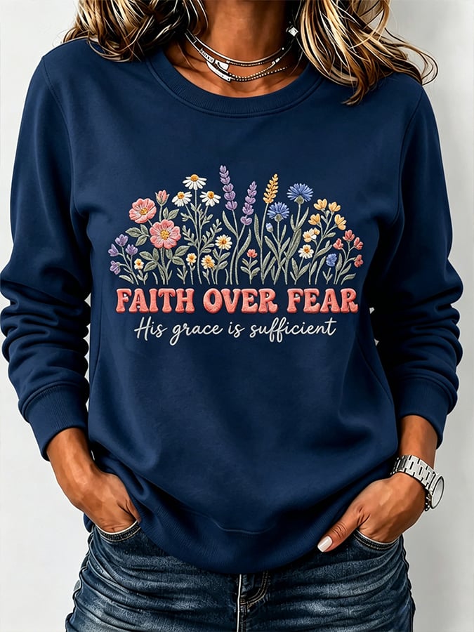 Women's  Faith  Printing  Top