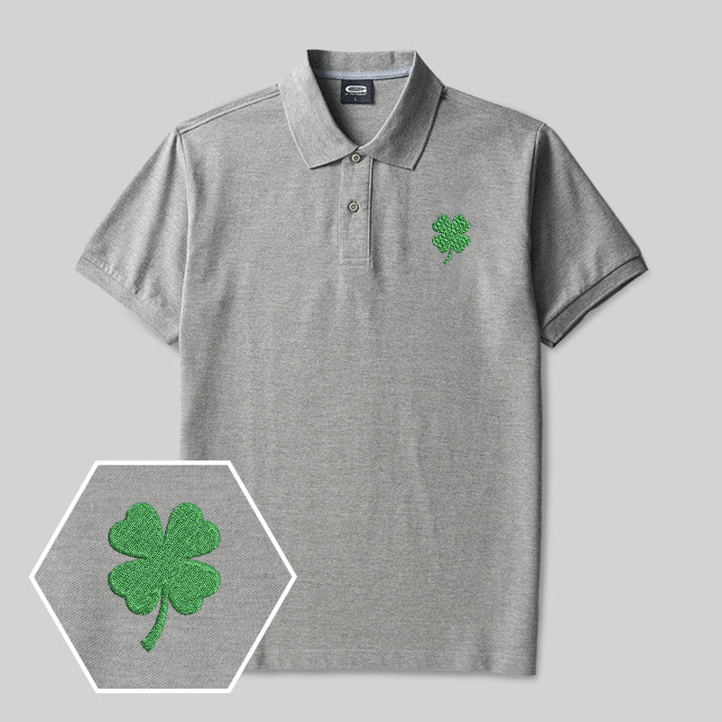 St. Patricks Geek Besticktes Polo-Shirt