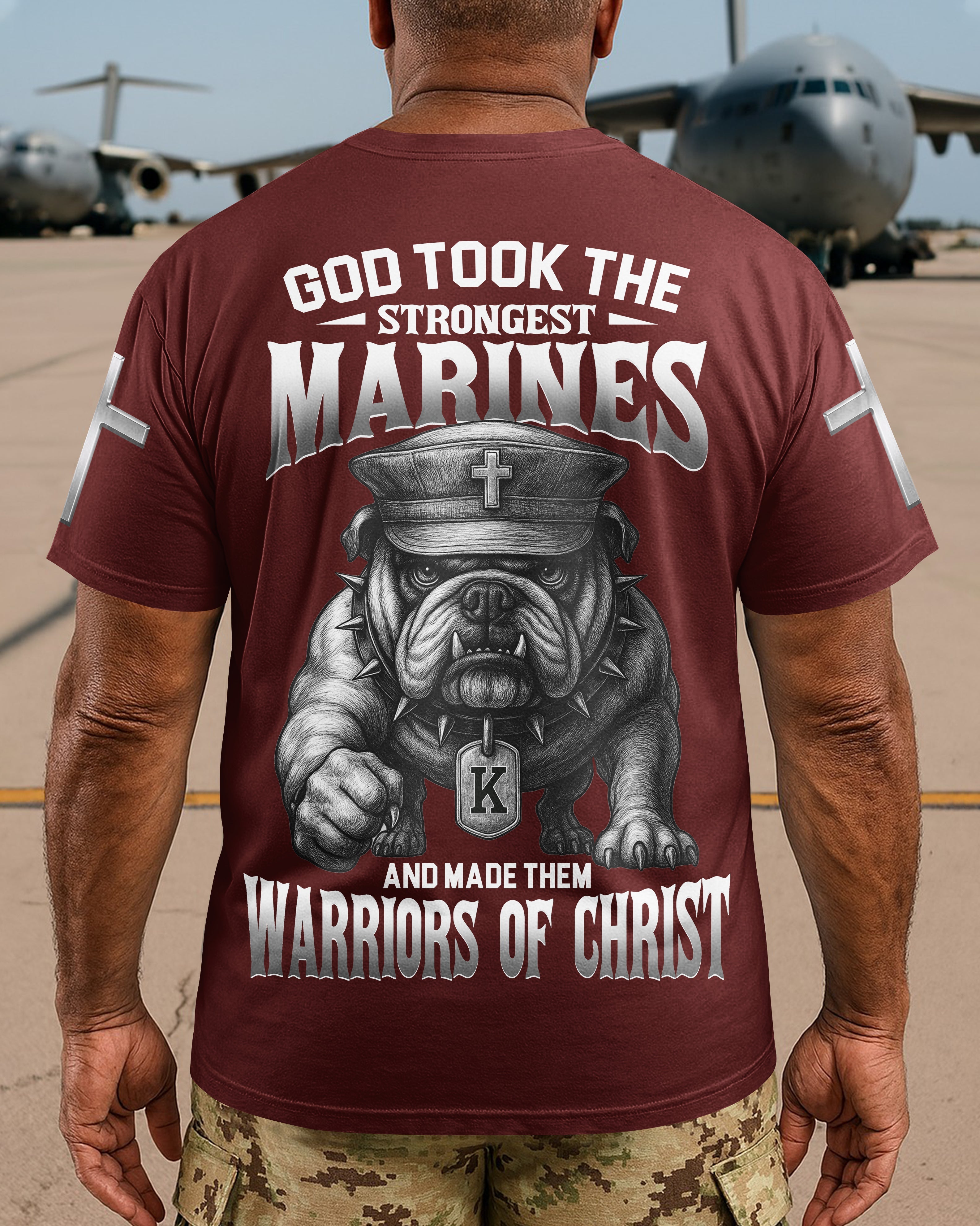 God Took The Strongest Marines And Made Them Warriors Of Christ T-Shirt