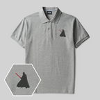 Besticktes Poloshirt „Fighting Geek“
