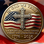 ✝️ Pièce commémorative chrétienne « In God We Trust » pour le 250e anniversaire 🇺🇸🪙