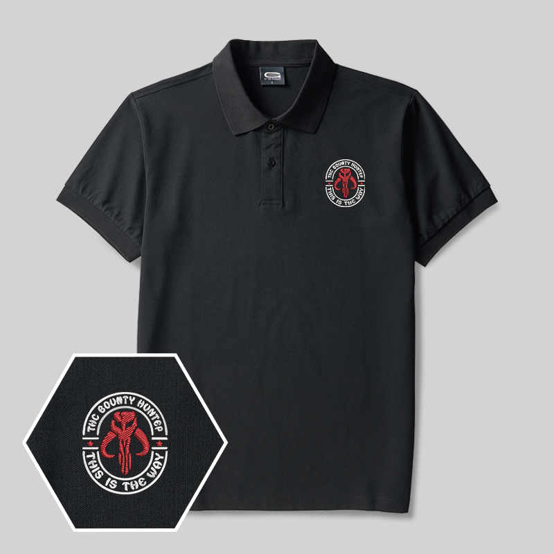 Bounty Hunter Badge Geek Besticktes Poloshirt