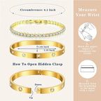 Tennisarmband Manschetten Set