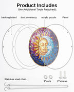 Sun and Moon in Harmony Light Suncatcher-Acrylic Window Art
