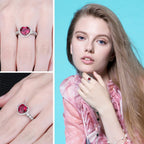 Bague de naissance Rubis