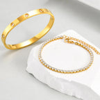 Tennisarmband Manschetten Set