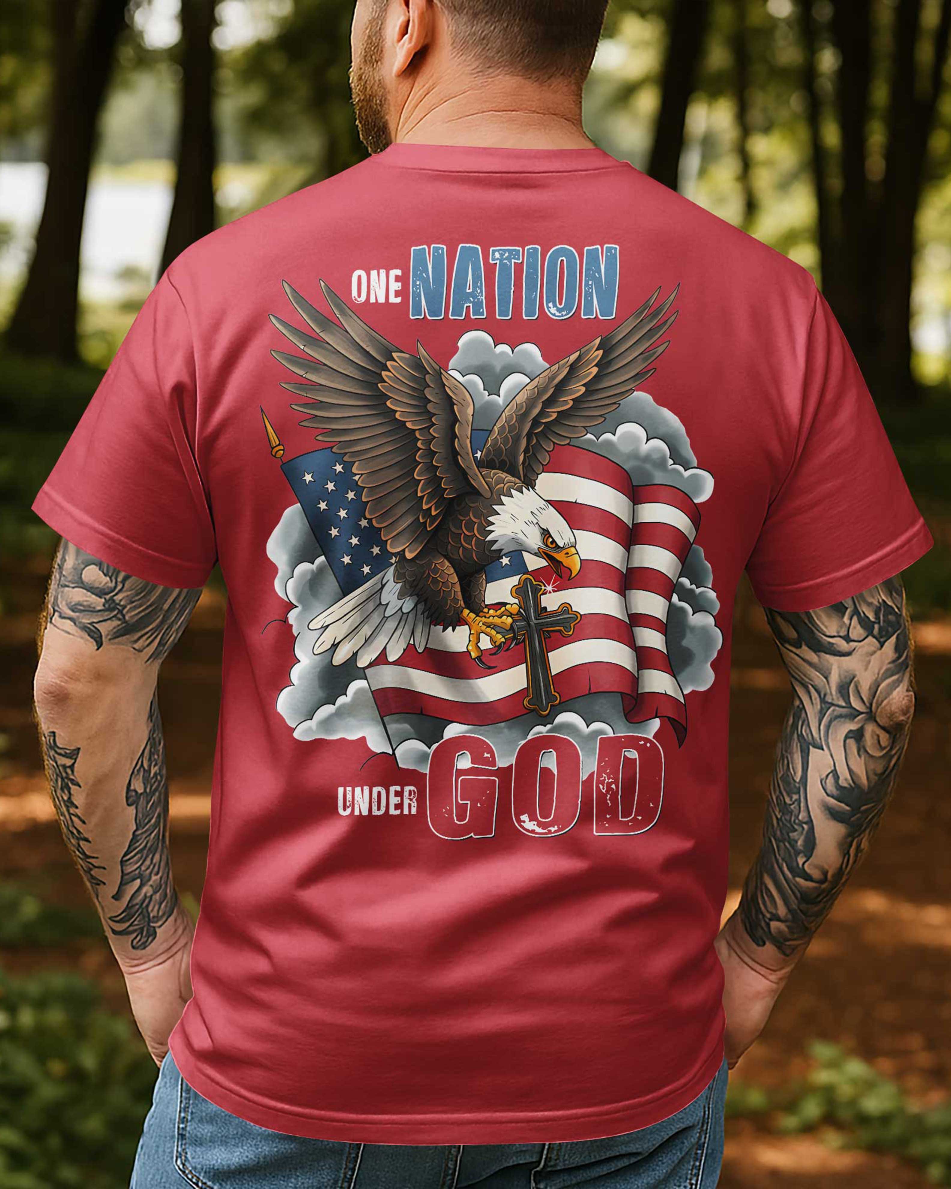 One Nation Under God All Over Print T-shirt