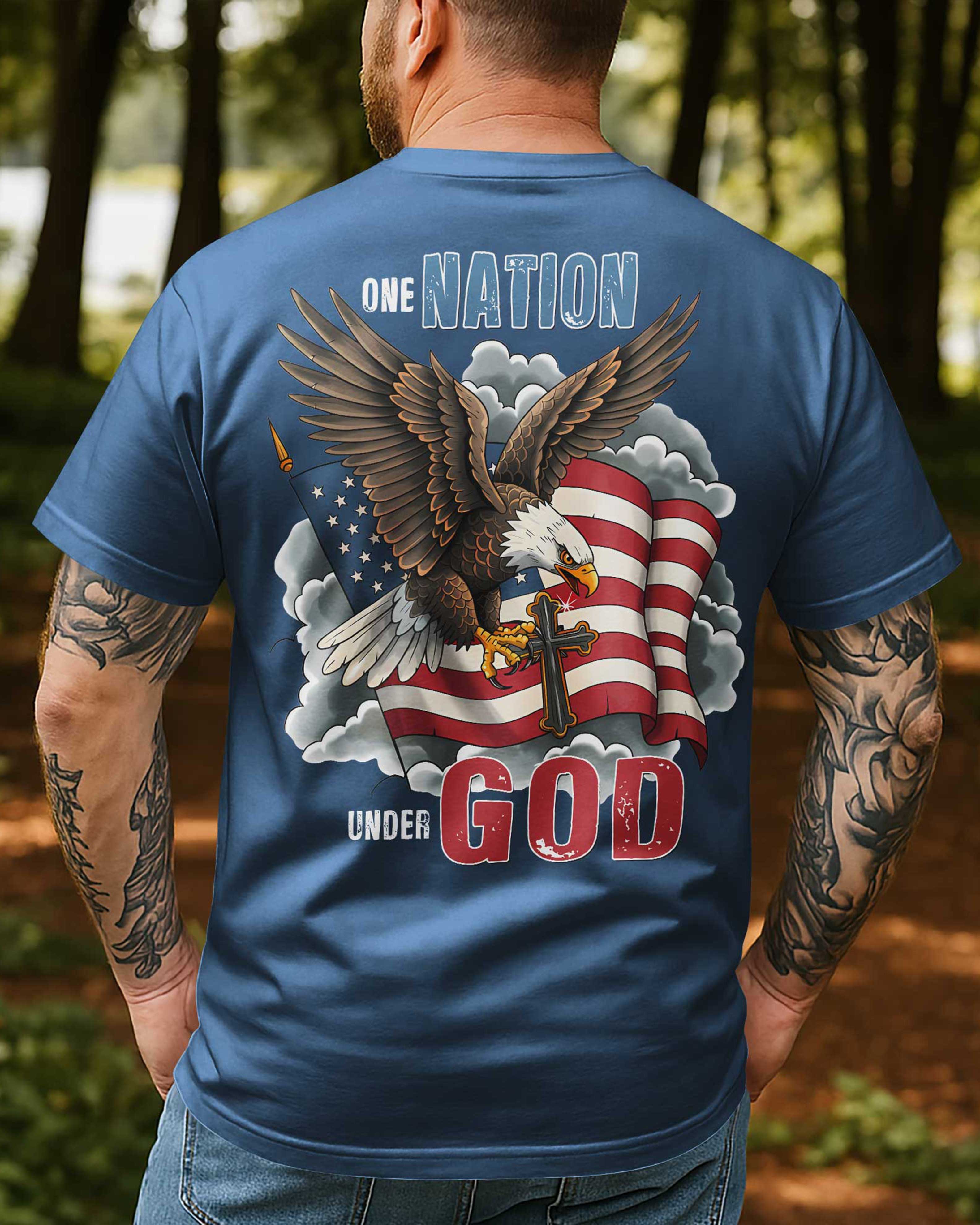 One Nation Under God All Over Print T-shirt