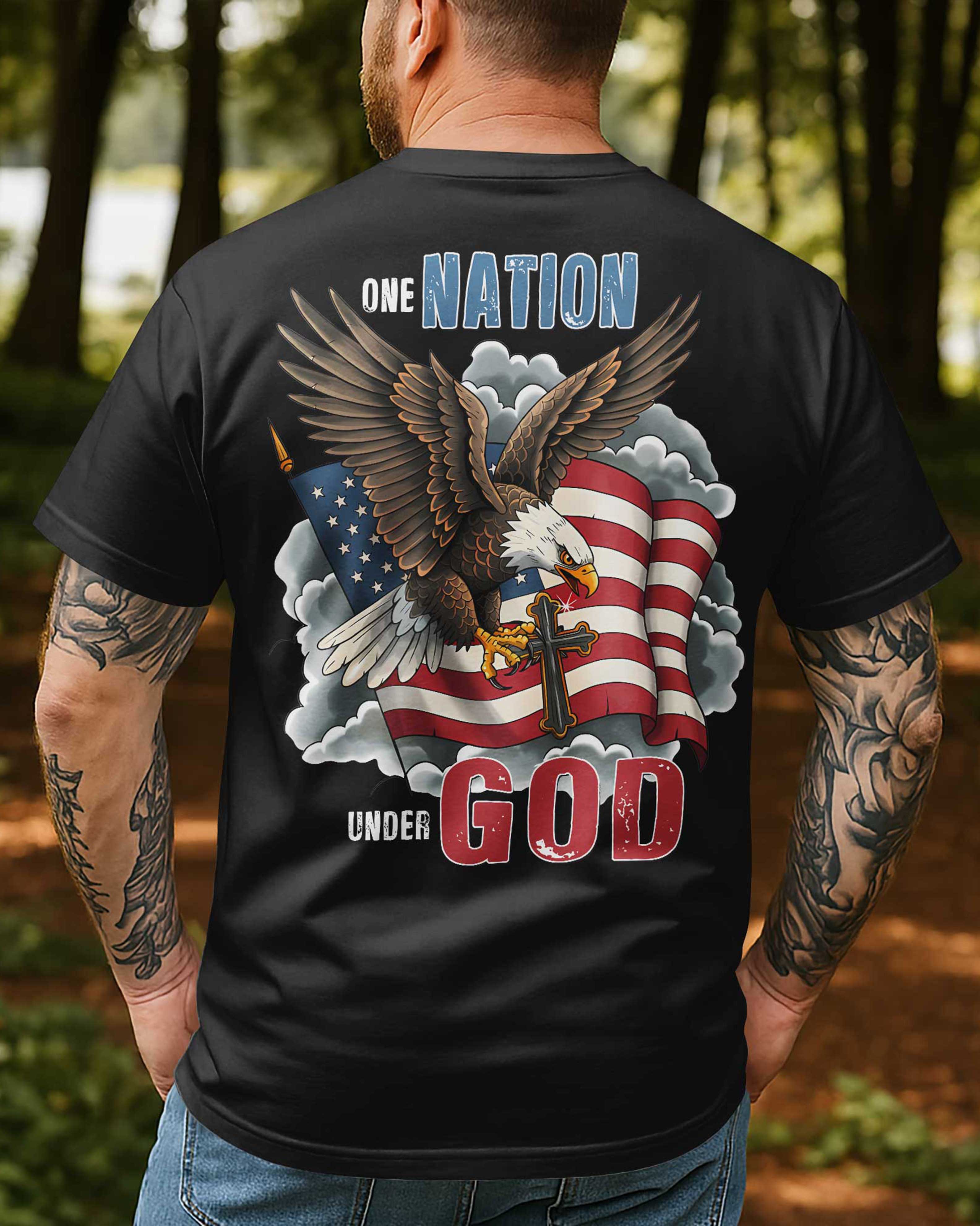 One Nation Under God All Over Print T-shirt