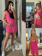 Athletic Mini Dress with Built-In Shorts