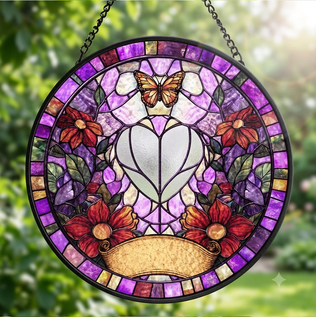 Individuelles Tierportrait im Buntglas-Stil – Geschenk für Tierliebhaber – Personalisierter Fensterhänger Sonnenfänger