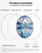 Moonlit Dragonfly Light Suncatcher-Acrylic Window Art