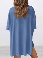 Oversized Top & Biker Shorts Lounge Set