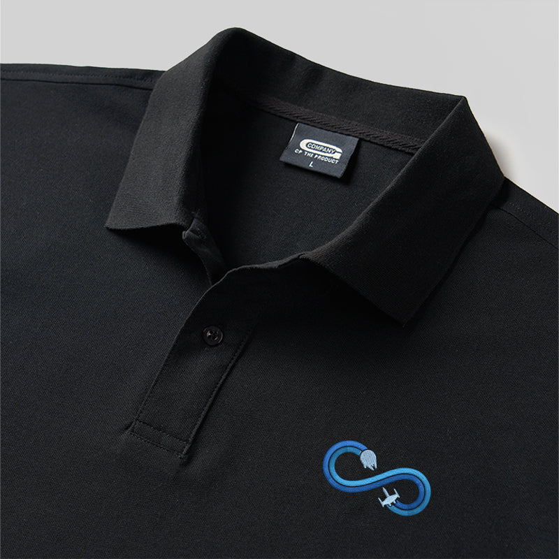 Polo geek brodé Boucle Infinie