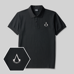 Hidden Blade Geek Embroidered Polo Shirt